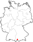 Karte Bidingen, Schwaben